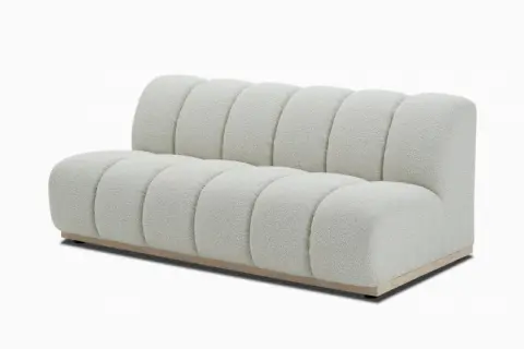 Marlow Performance Bouclé Armless 2 Seater Couch