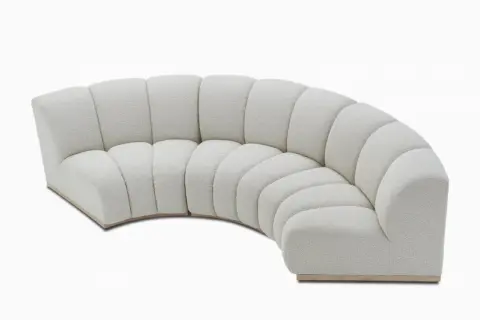 Marlow Performance Bouclé Curve Sofa