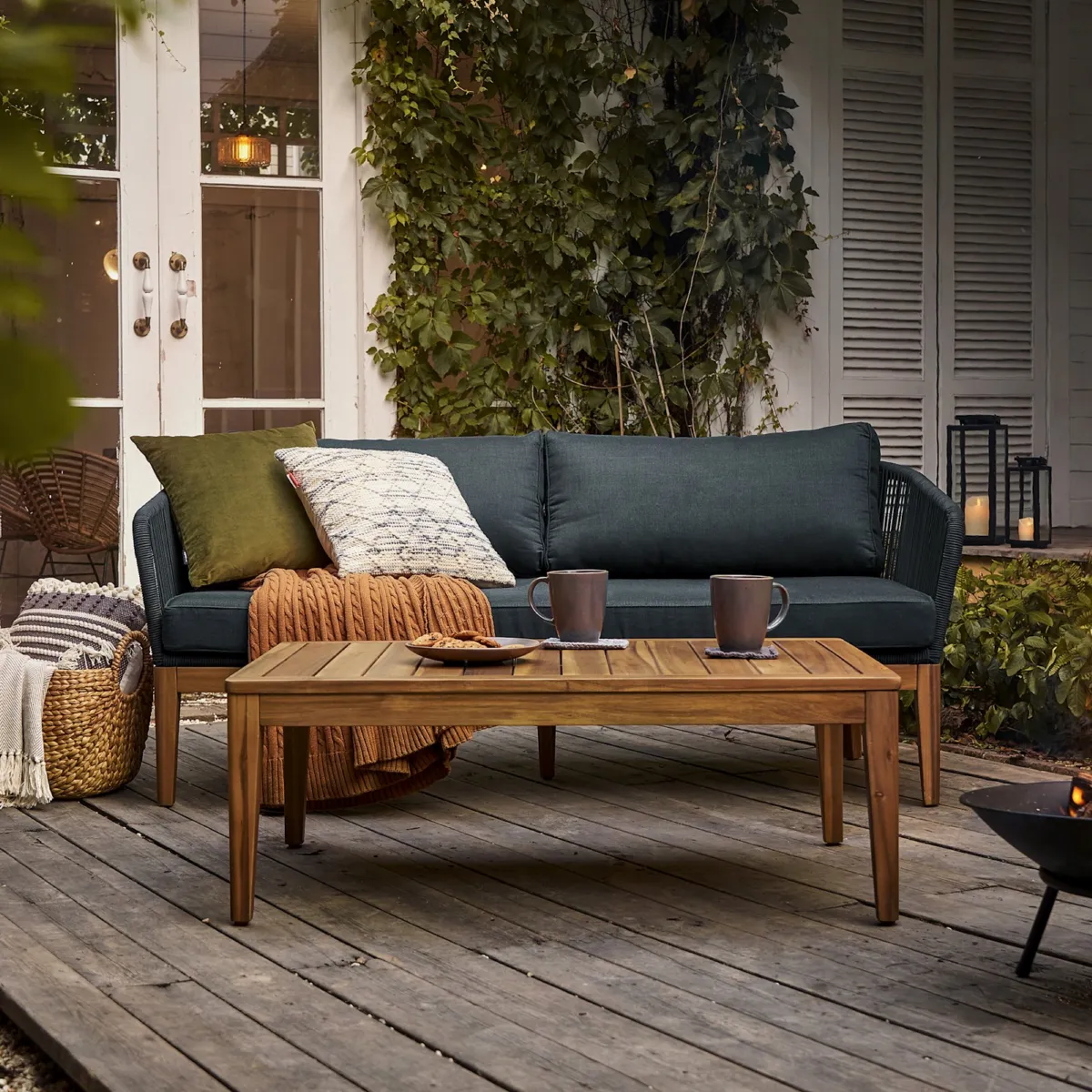 Maui Outdoor Loveseat & 2 Lounge Chairs Set - view 3