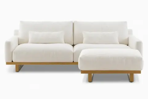 Mori Performance Fabric Sofa with Ottoman