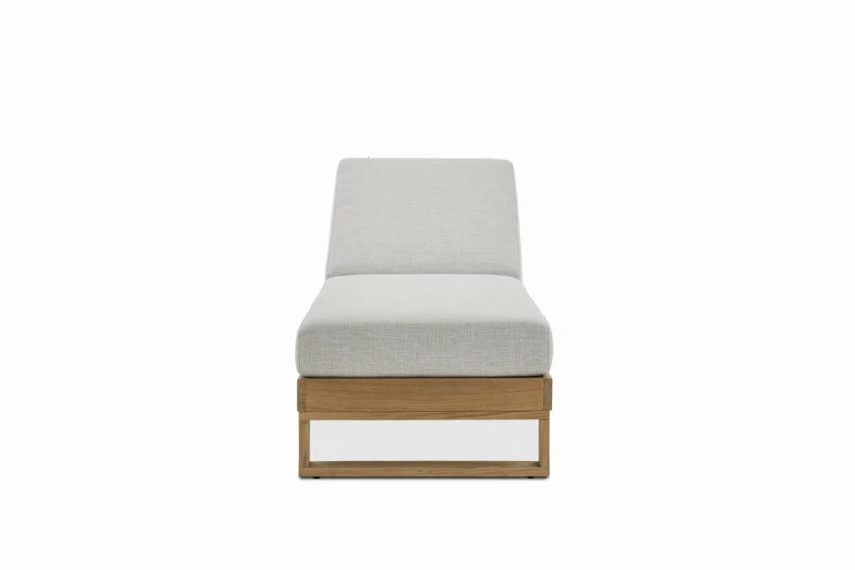 Rio Outdoor Teak Chaise Lounge - view 7