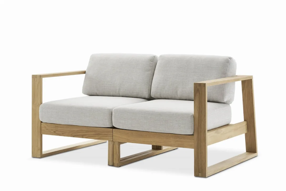 Rio Outdoor Teak Loveseat - view 4