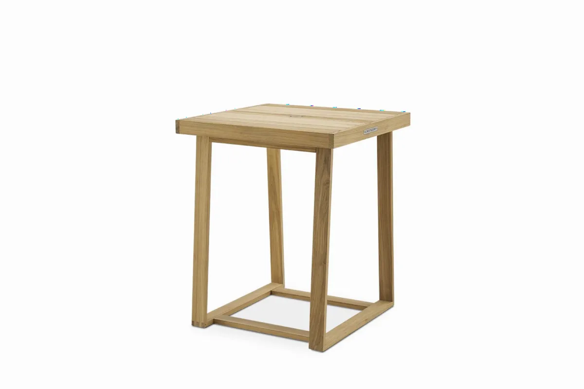 Rio Outdoor Teak Square Bar Table - view 2