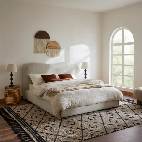 Rochelle Performance Bouclé Bed