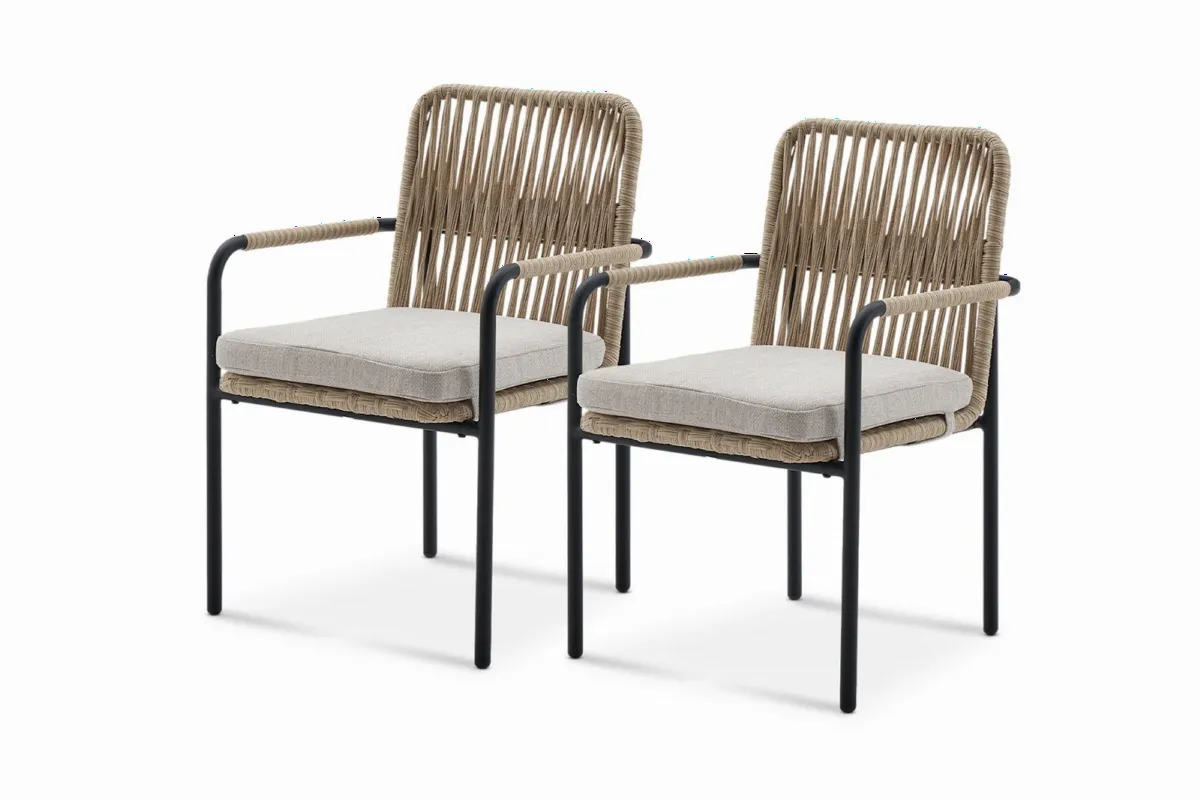 Sierra Outdoor Dining Chair Set - view 3