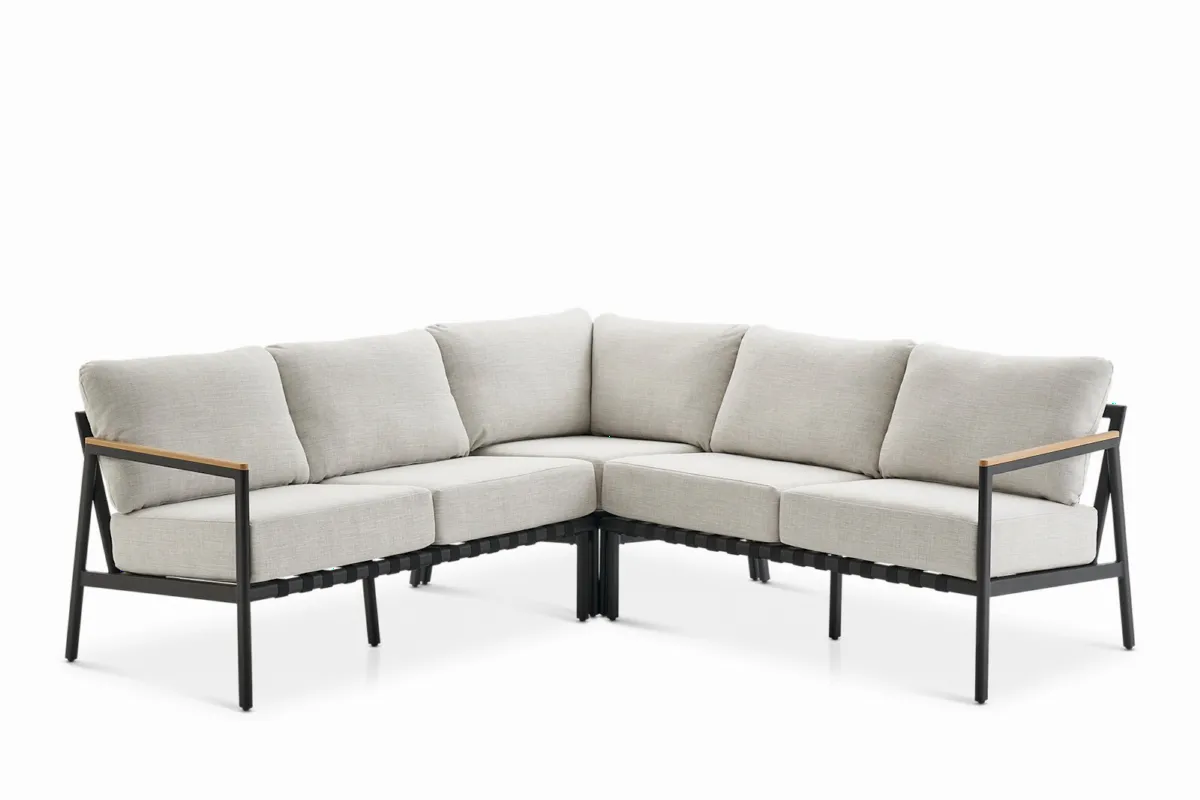 Sorrento Outdoor L-Shape Sectional Couch - view 7