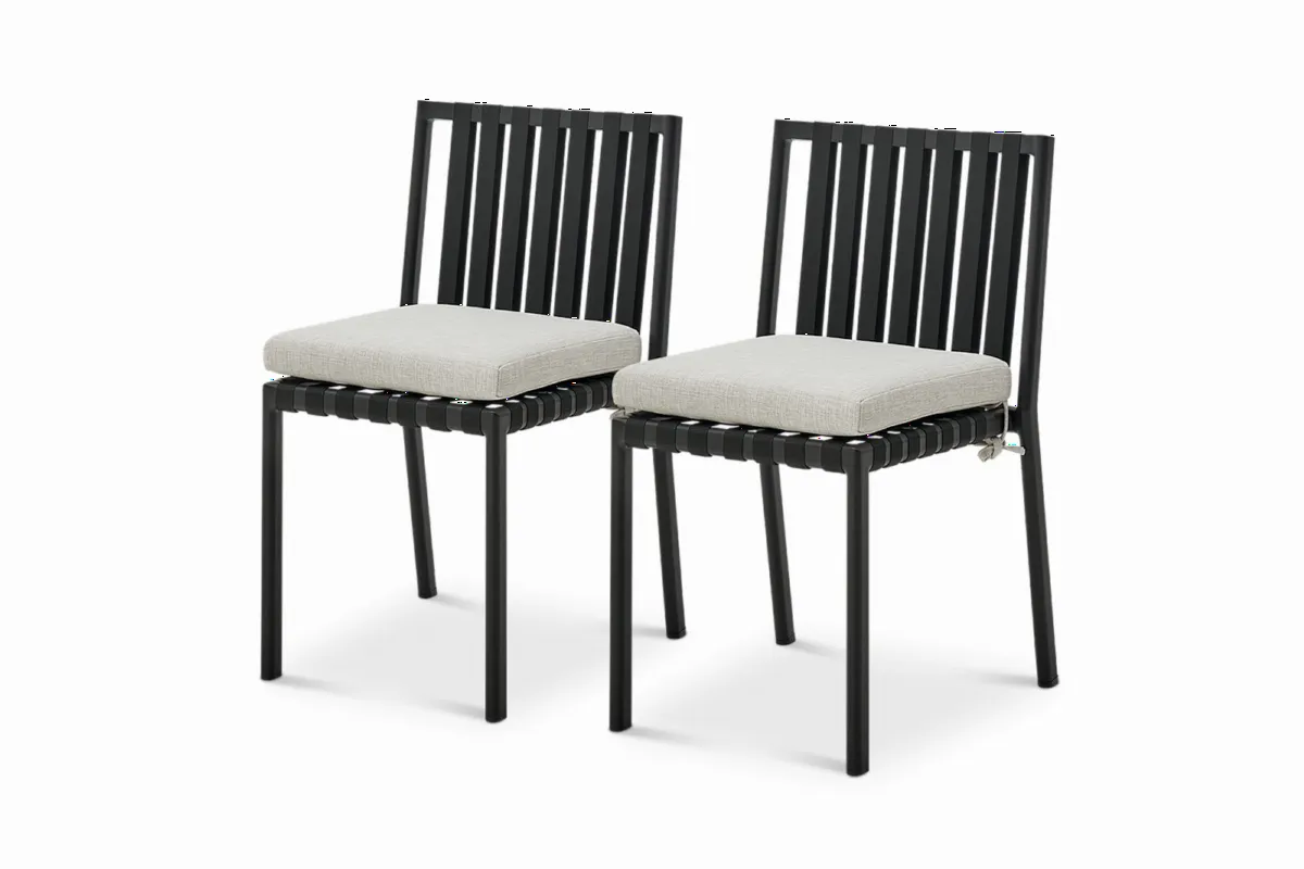 Sorrento Stackable Outdoor Dining Chair Set - view 4