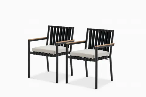 Sorrento Stackable Outdoor Dining Armchair Set
