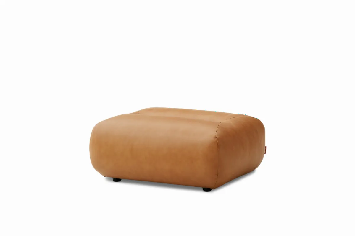 Tovi Leather Ottoman - view 4