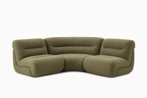 Tovi Performance Boucle 3-Piece Sectional Couch