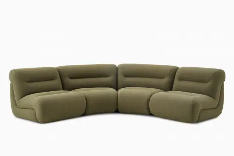 Tovi Performance Boucle 4-Piece Sectional Couch
